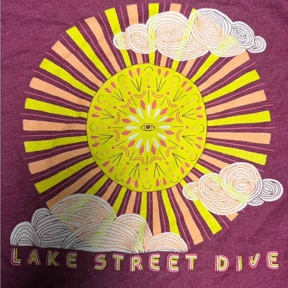 Lake Street Dive Graphic Tee Indie Band Tee Retro Sun Soft Womens L - Picture 2 of 6
